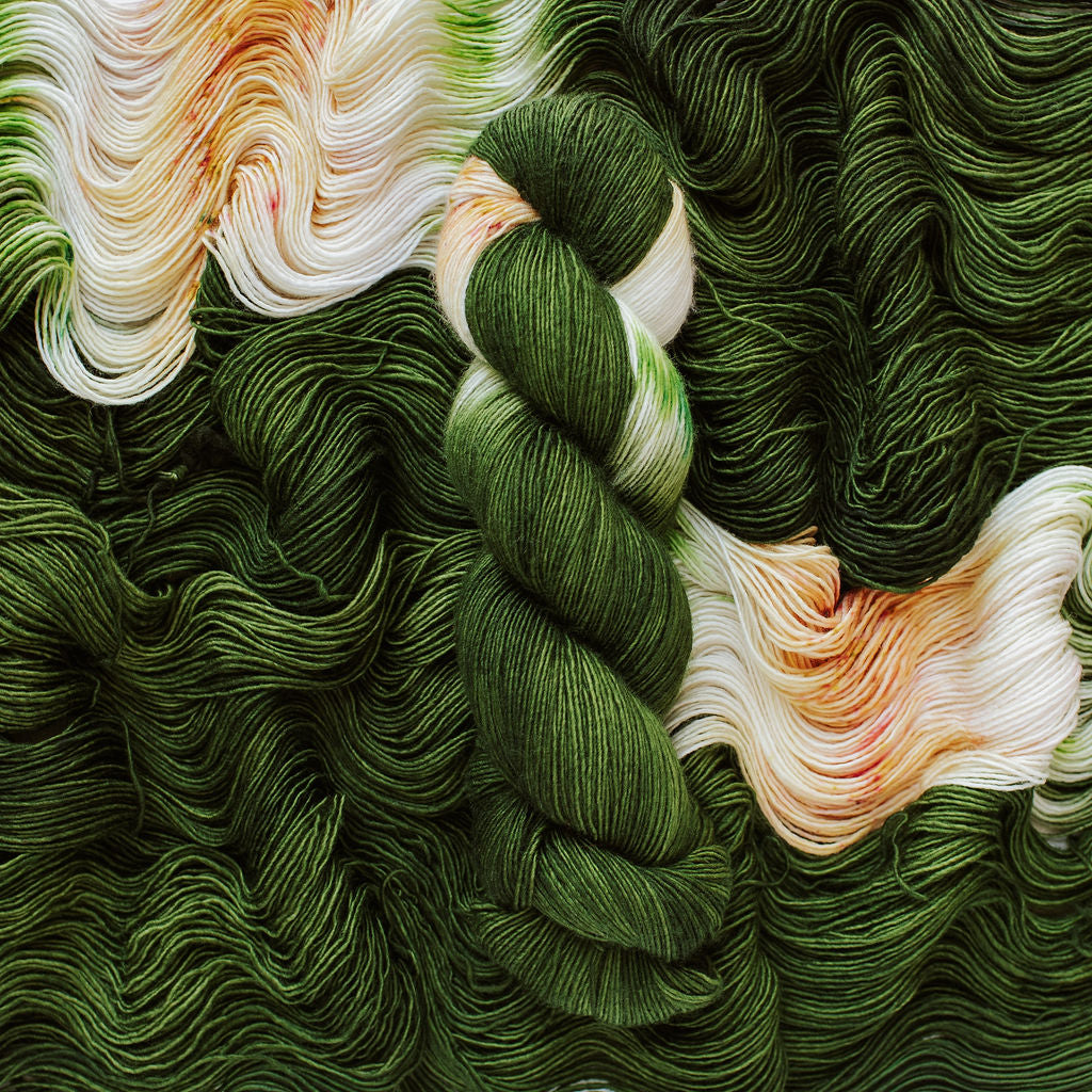 "Primrose" Assigned Pooling Hand-Dyed Yarn – Harvest Collection