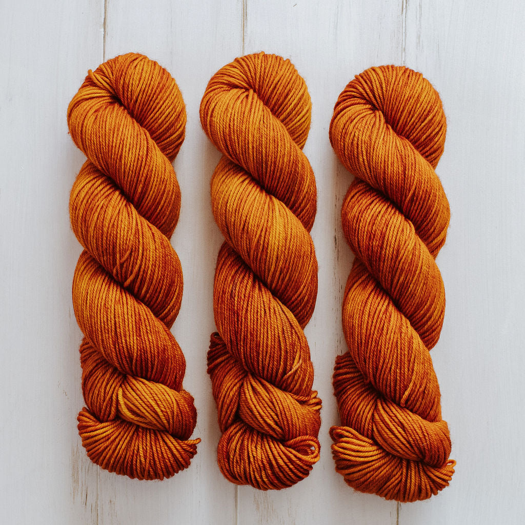 "Pumpkin Spice" Hand-dyed Yarn