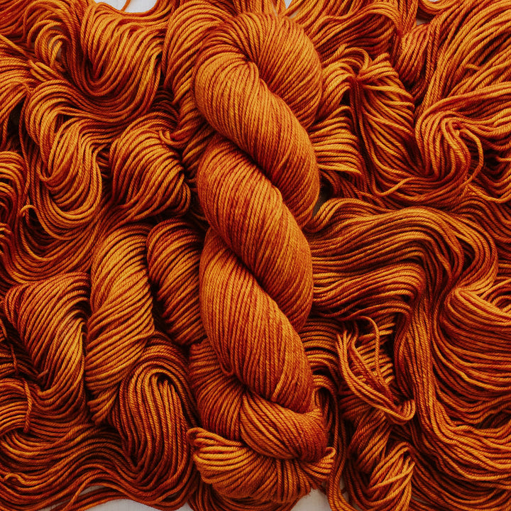 "Pumpkin Spice" Hand-dyed Yarn