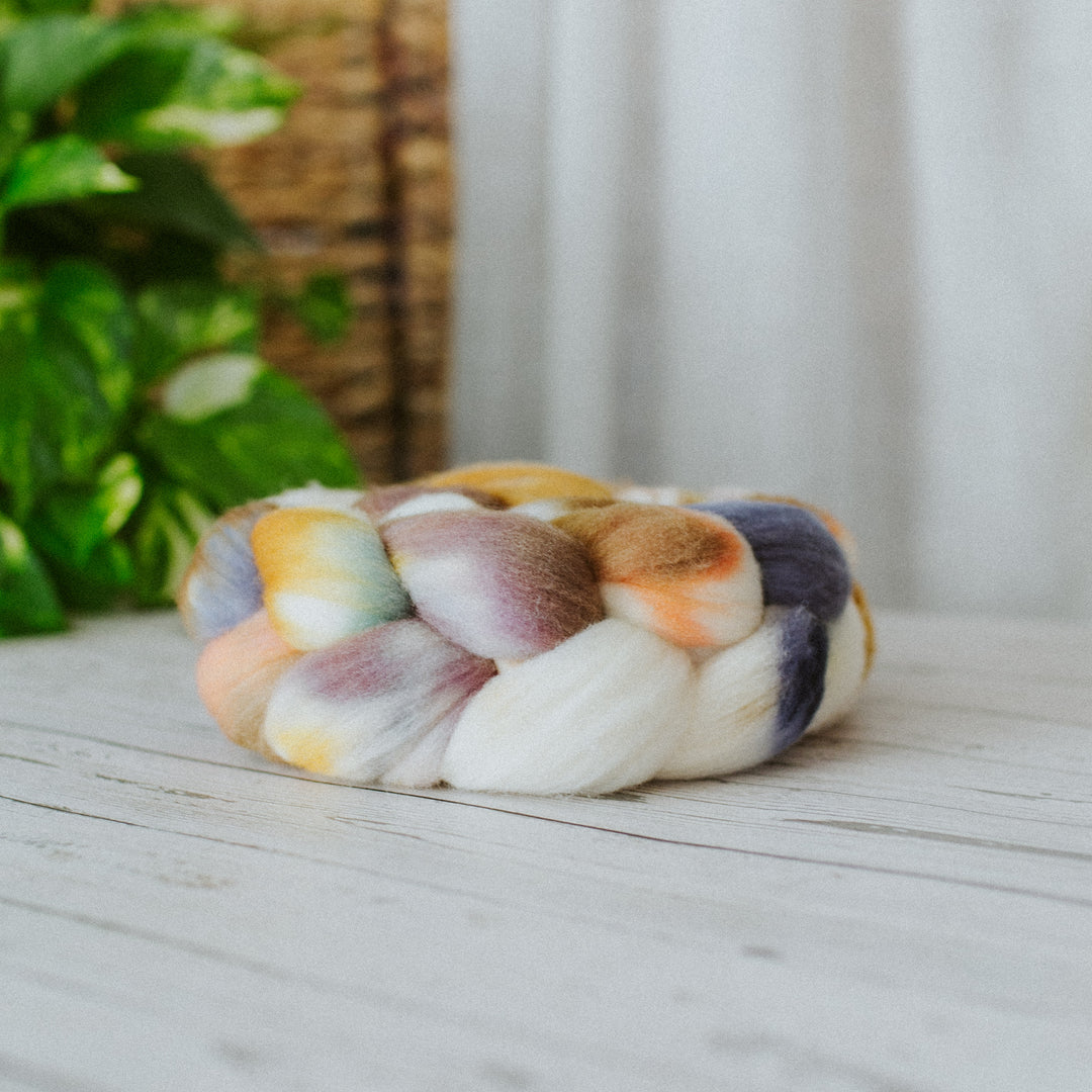 "Fawn" Hand-Dyed Roving