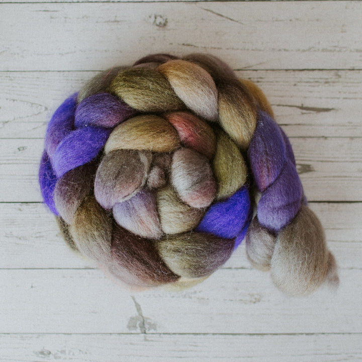 "Solstice" Hand-Dyed Roving