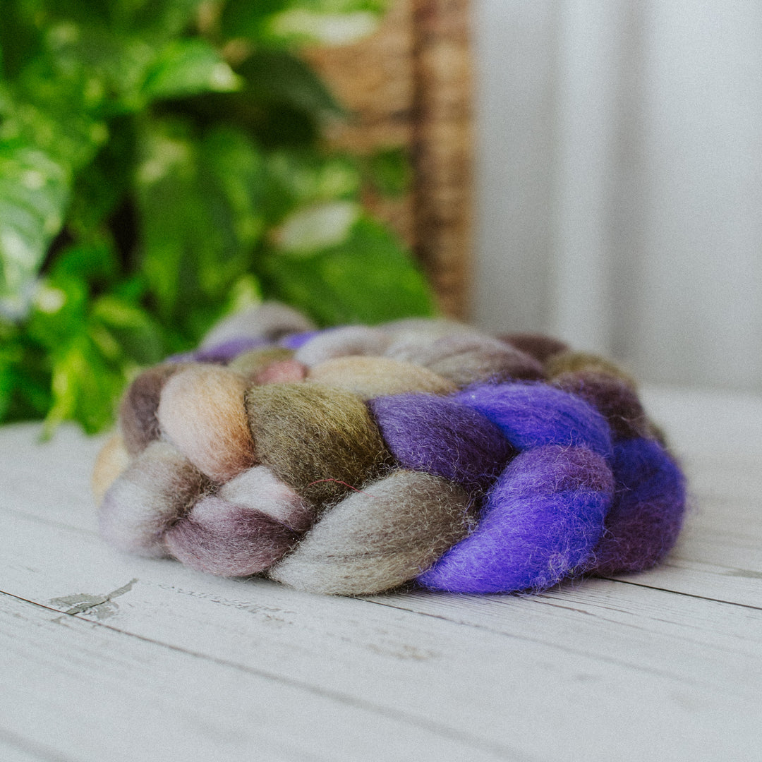 "Solstice" Hand-Dyed Roving