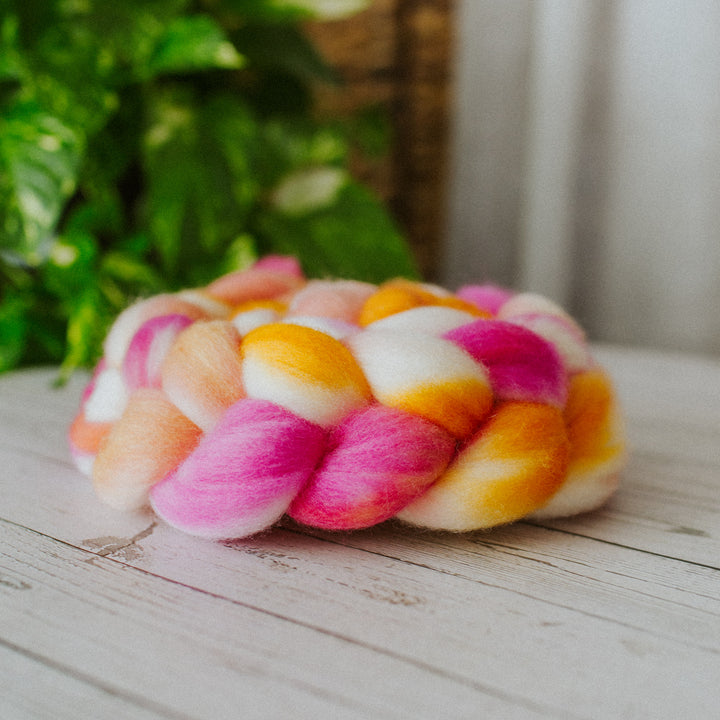 "Sorbet" Hand-Dyed Roving