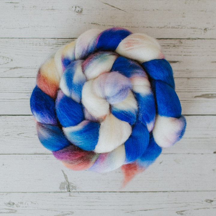 "Snow Day" Hand-Dyed Roving