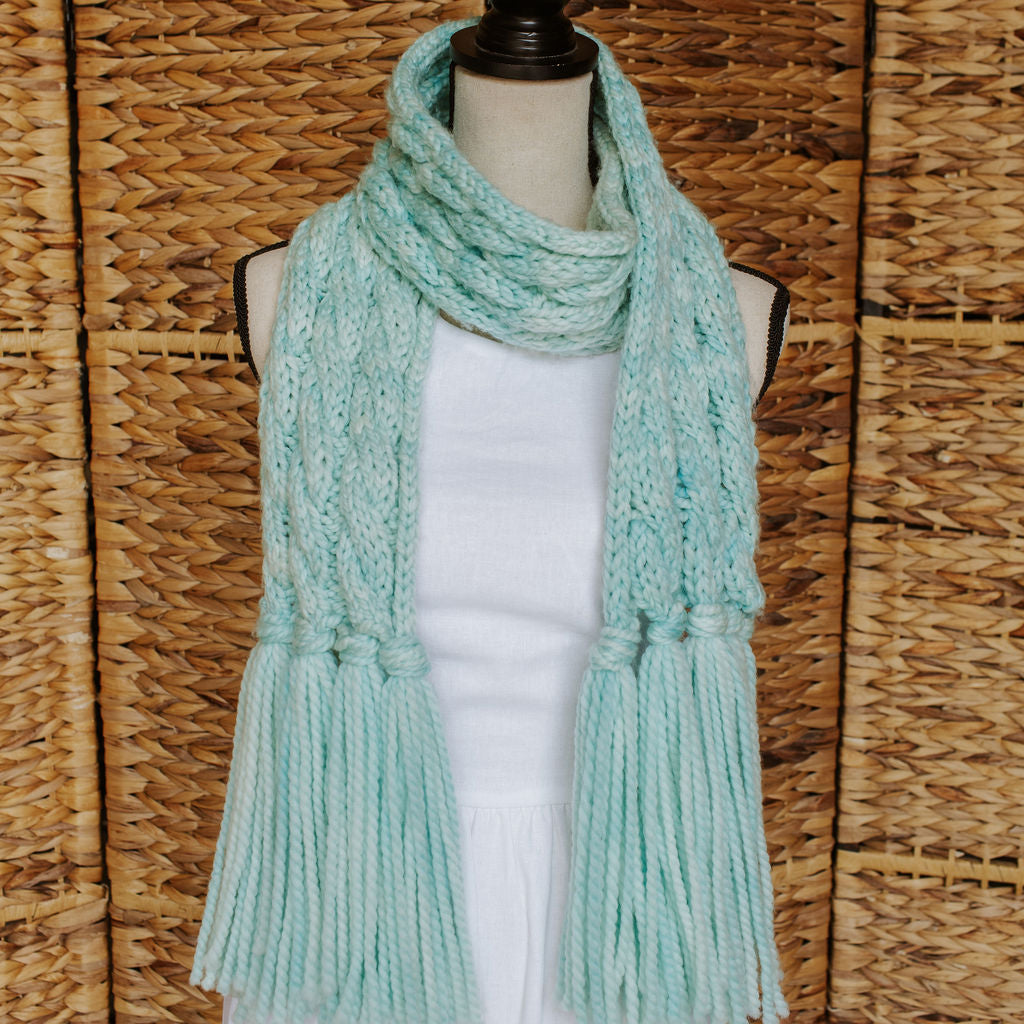 Bulky Cabled Scarf