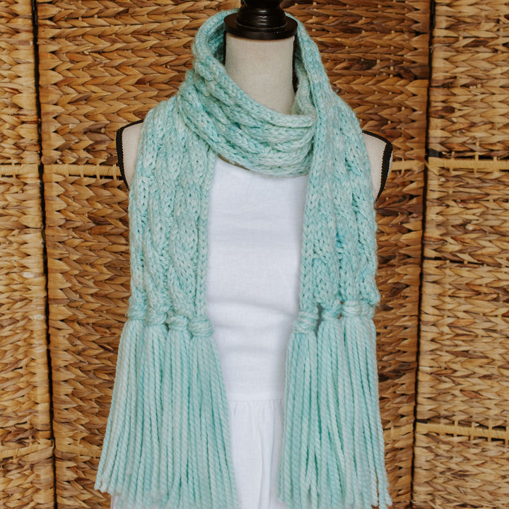 Bulky Cabled Scarf