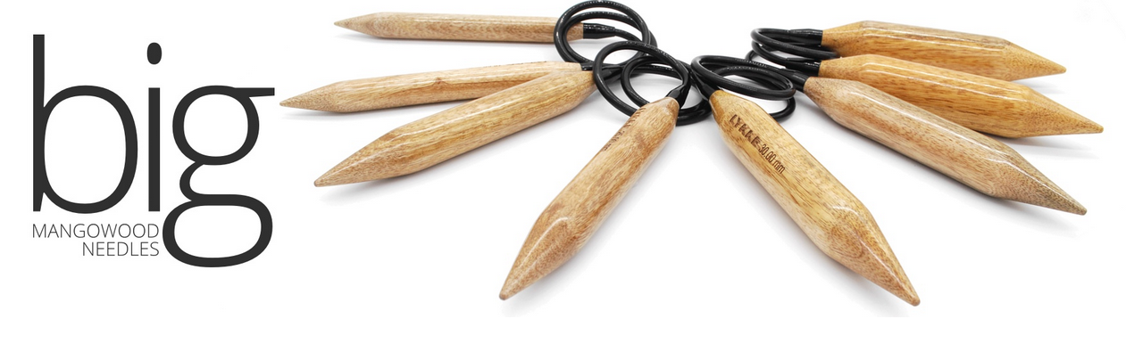 Lykke Jumbo Mango Wood Circular Knitting Needles achickthatknitz