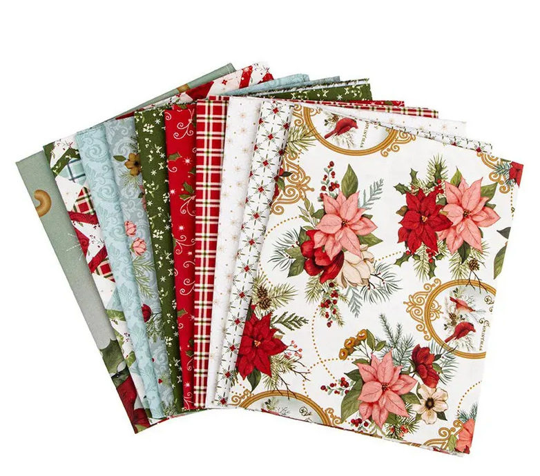 Christmas Greetings 1-Yard Bundle Cream by Sandy Gervais for Riley Blake