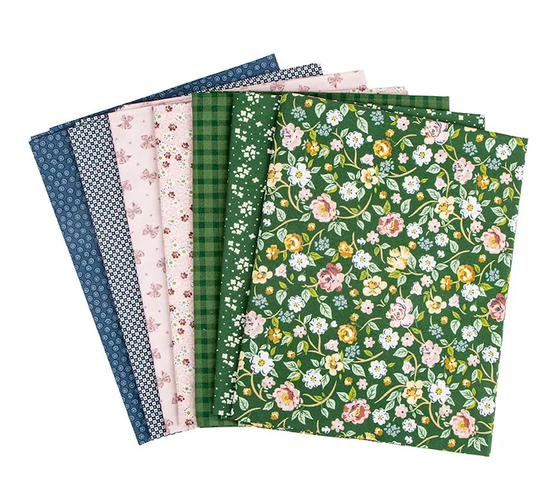 Rosewood 1 Yard Bundle Woodland, 7 Pcs. By Jessica Chertkow for Riley Blake Designs