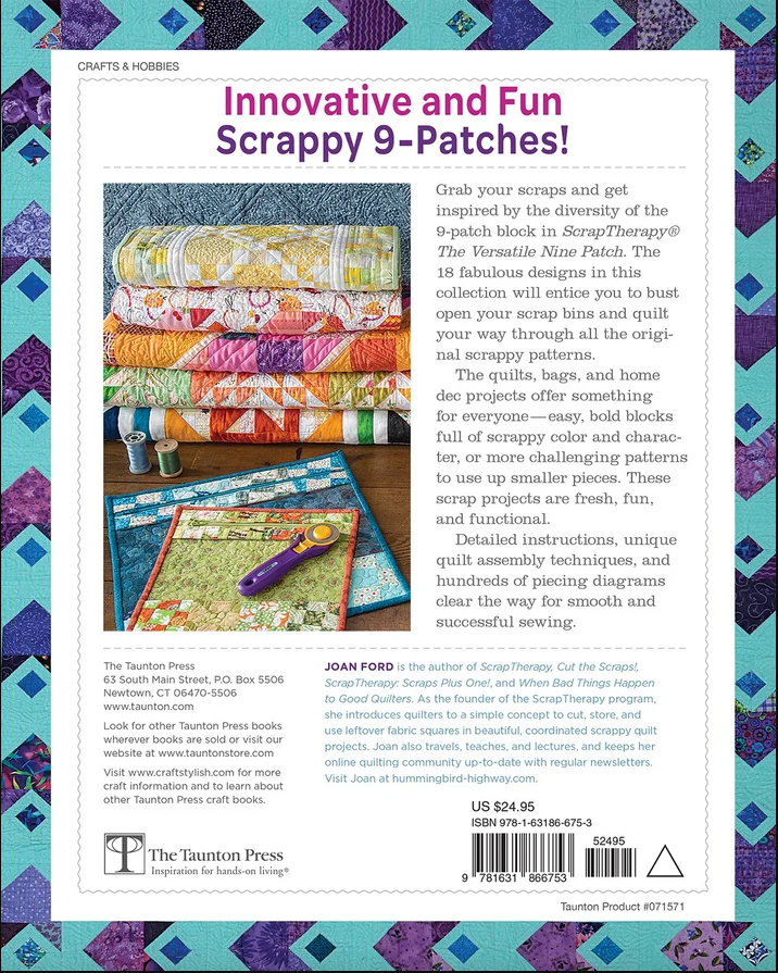 Scrap Therapy The Versatile Nine Patch by: Joan Ford