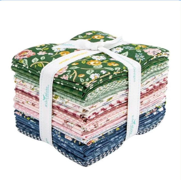 Rosewood Fat Quarter Bundle (21 pieces) Collection by Jessica Chertkow for Riley Blake Designs