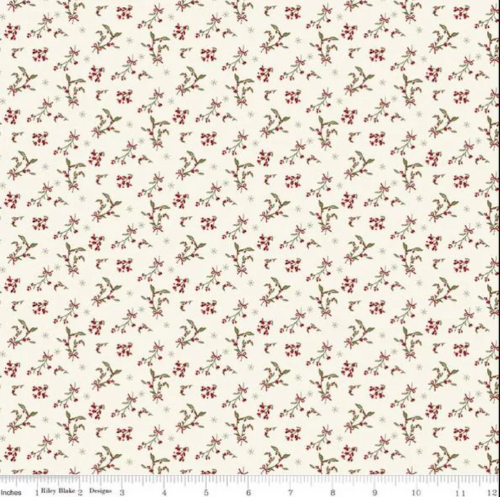 Christmas Greetings 1-Yard Bundle Spruce by Sandy Gervais for Riley Blake