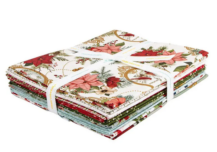 Christmas Greetings 1-Yard Bundle Cream by Sandy Gervais for Riley Blake