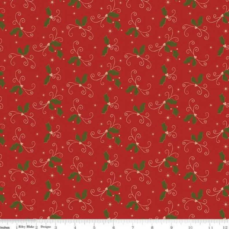 Christmas Greetings 1-Yard Bundle Cream by Sandy Gervais for Riley Blake