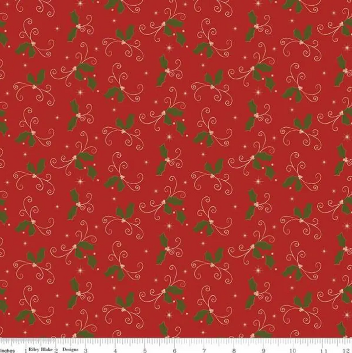 Christmas Greetings 1-Yard Bundle Cream by Sandy Gervais for Riley Blake