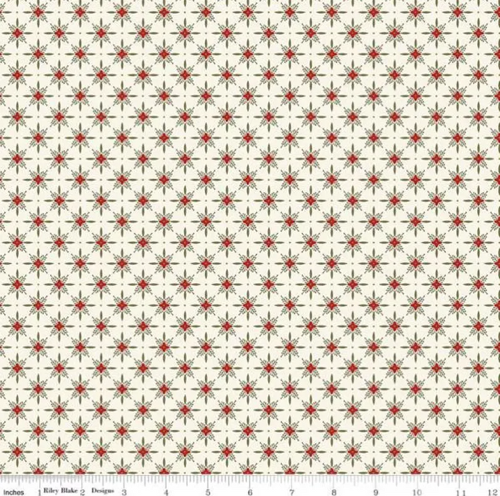 Christmas Greetings 1-Yard Bundle Cream by Sandy Gervais for Riley Blake