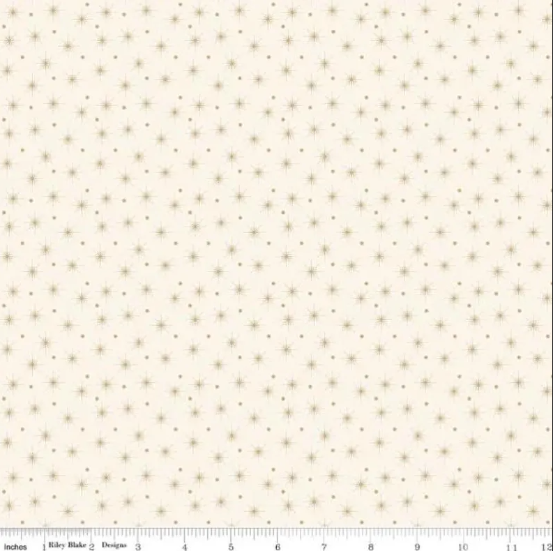 Christmas Greetings 1-Yard Bundle Cream by Sandy Gervais for Riley Blake