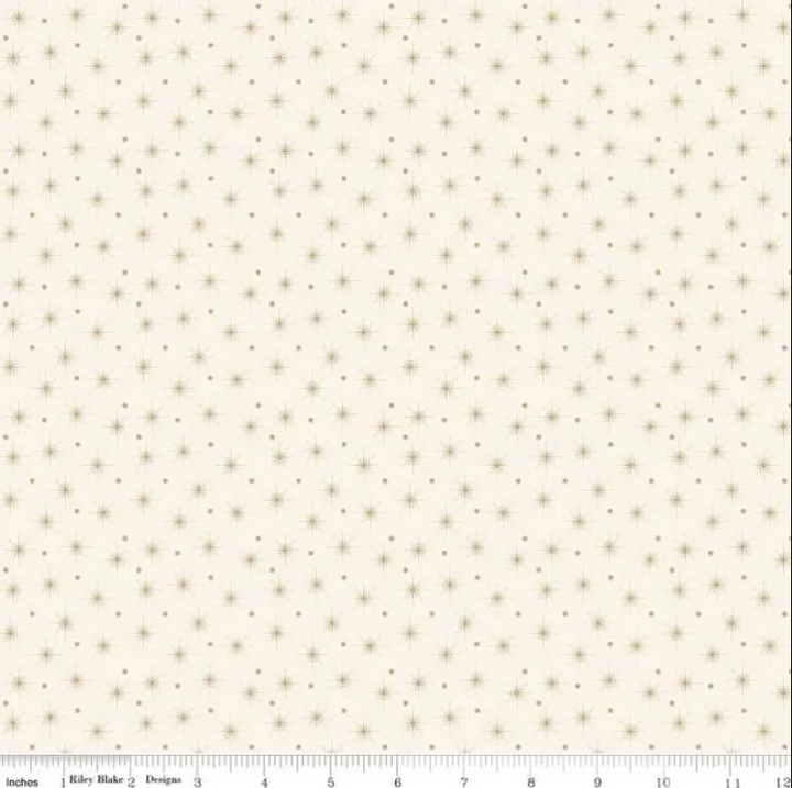 Christmas Greetings 1-Yard Bundle Cream by Sandy Gervais for Riley Blake