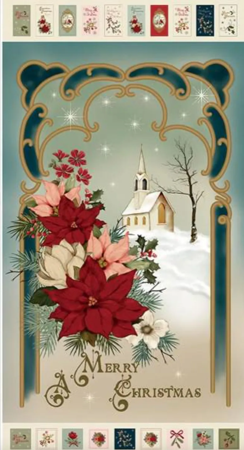 Christmas Greetings 1-Yard Bundle Cream by Sandy Gervais for Riley Blake