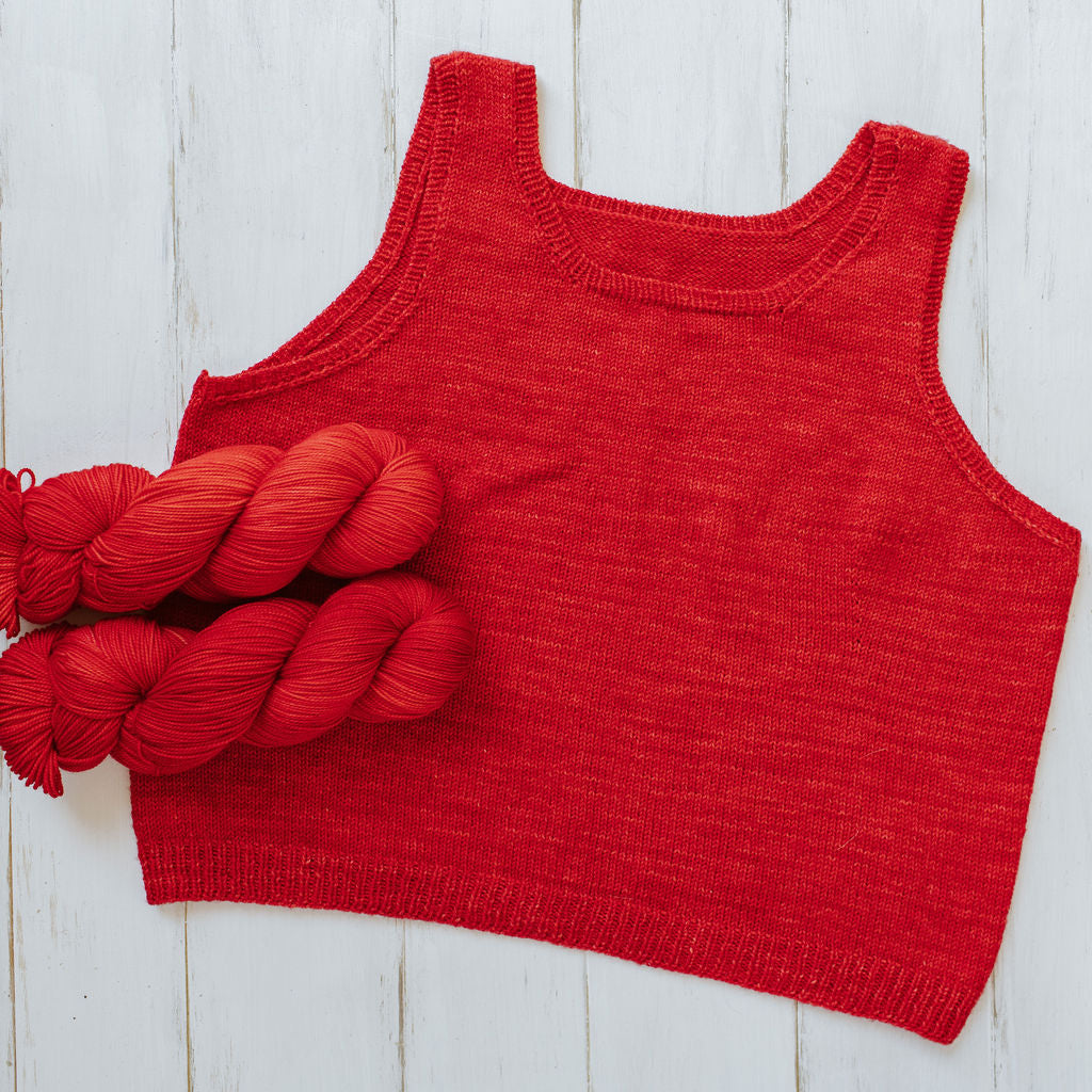 "Tomato" Hand-Dyed Yarn – Garden Collection