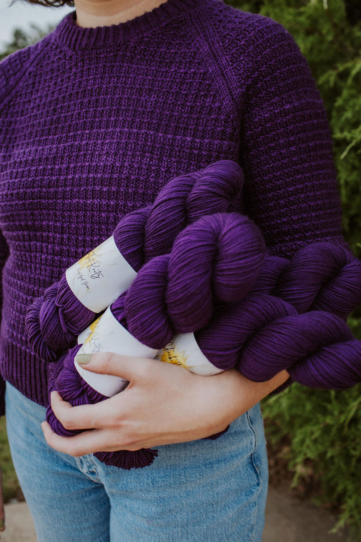 "Eggplant" Hand-dyed Yarn