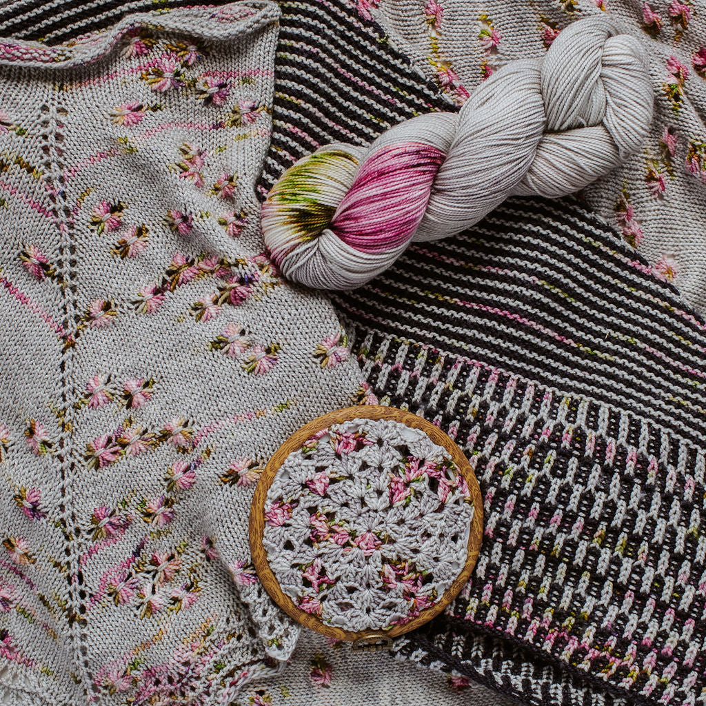 "Turtledove" Assigned Pooling Hand-dyed Yarn