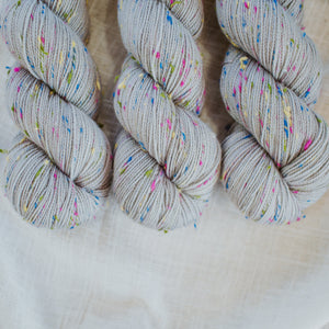 "Luna" Confetti Tweed Hand-dyed Yarn