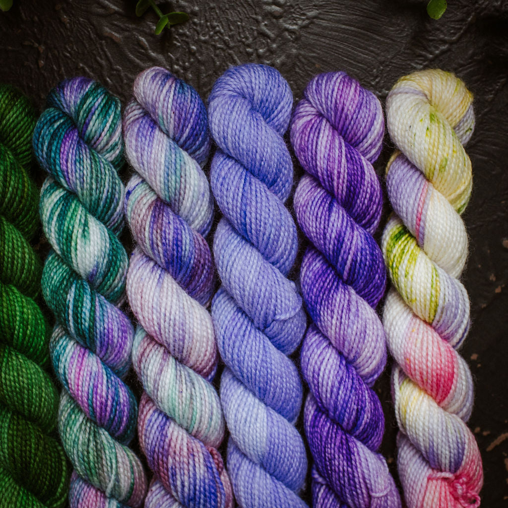 "Wicked" Hand-Dyed Mini Skein Box