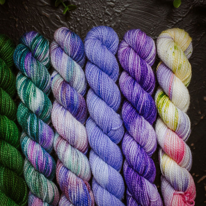 "Wicked" Hand-Dyed Mini Skein Box