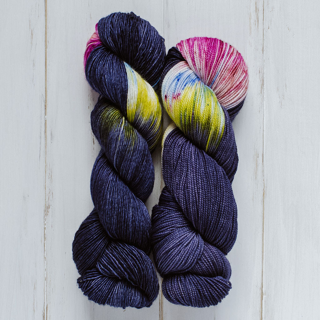 "Wildflowers" Assigned Pooling Hand-dyed Yarn