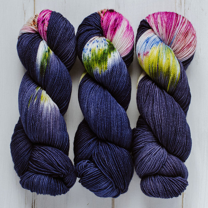 "Wildflowers" Assigned Pooling Hand-dyed Yarn