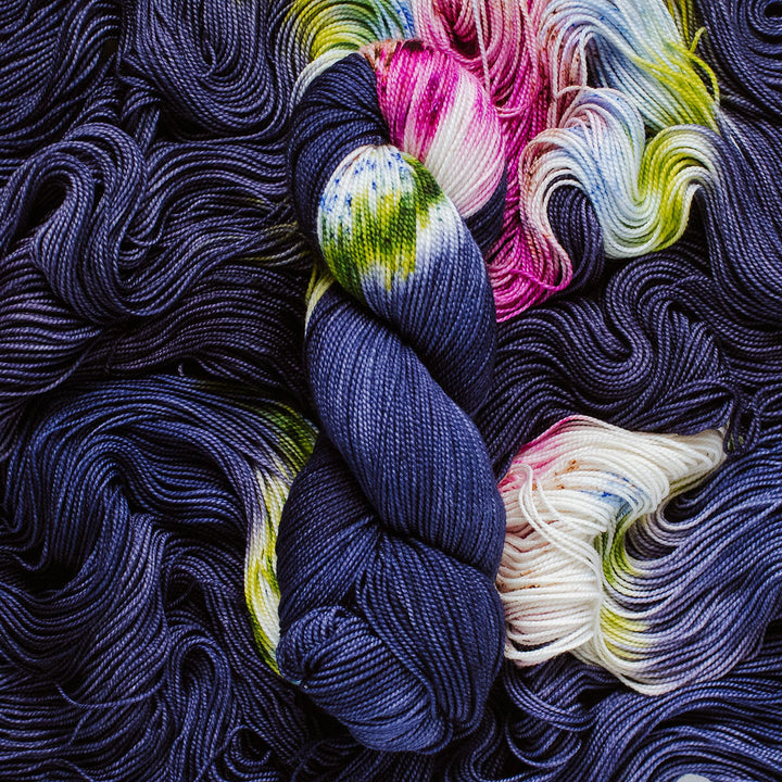 "Wildflowers" Assigned Pooling Hand-dyed Yarn