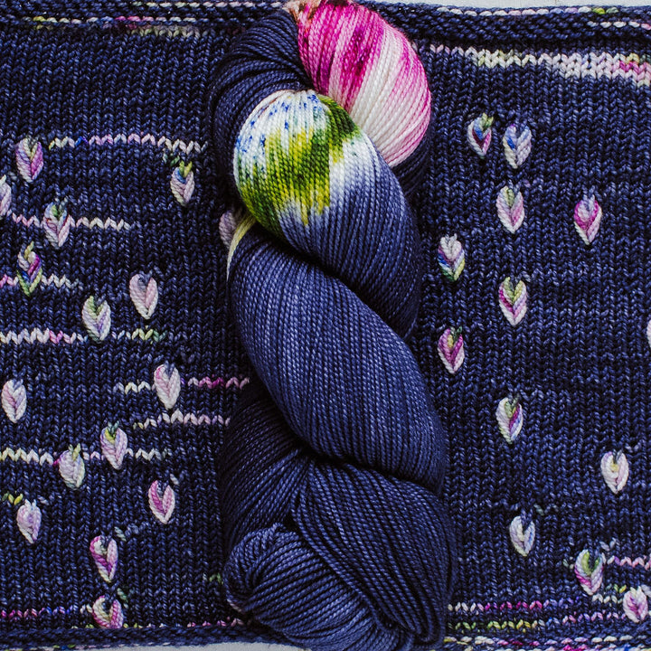 "Wildflowers" Assigned Pooling Hand-dyed Yarn