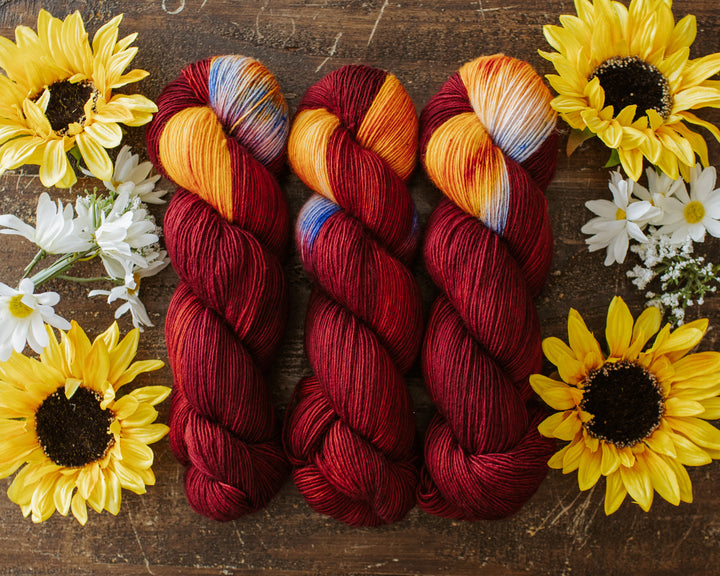 "Autumn in New York" Assigned Pooling Hand-dyed Yarn - PRE-ORDER