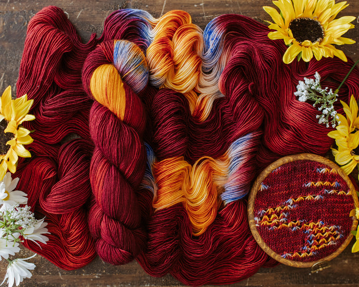 "Autumn in New York" Assigned Pooling Hand-dyed Yarn - PRE-ORDER