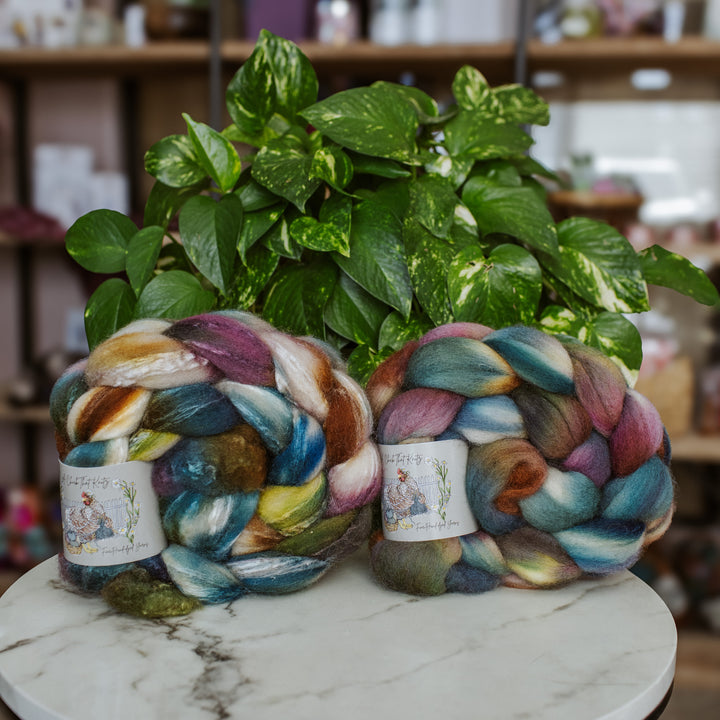 "Fall Strolls" Hand-Dyed Roving