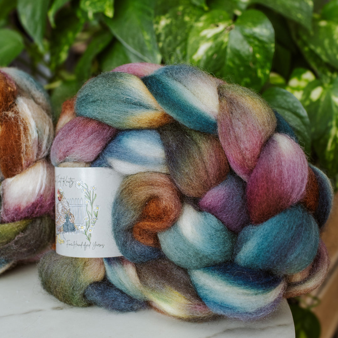 "Fall Strolls" Hand-Dyed Roving