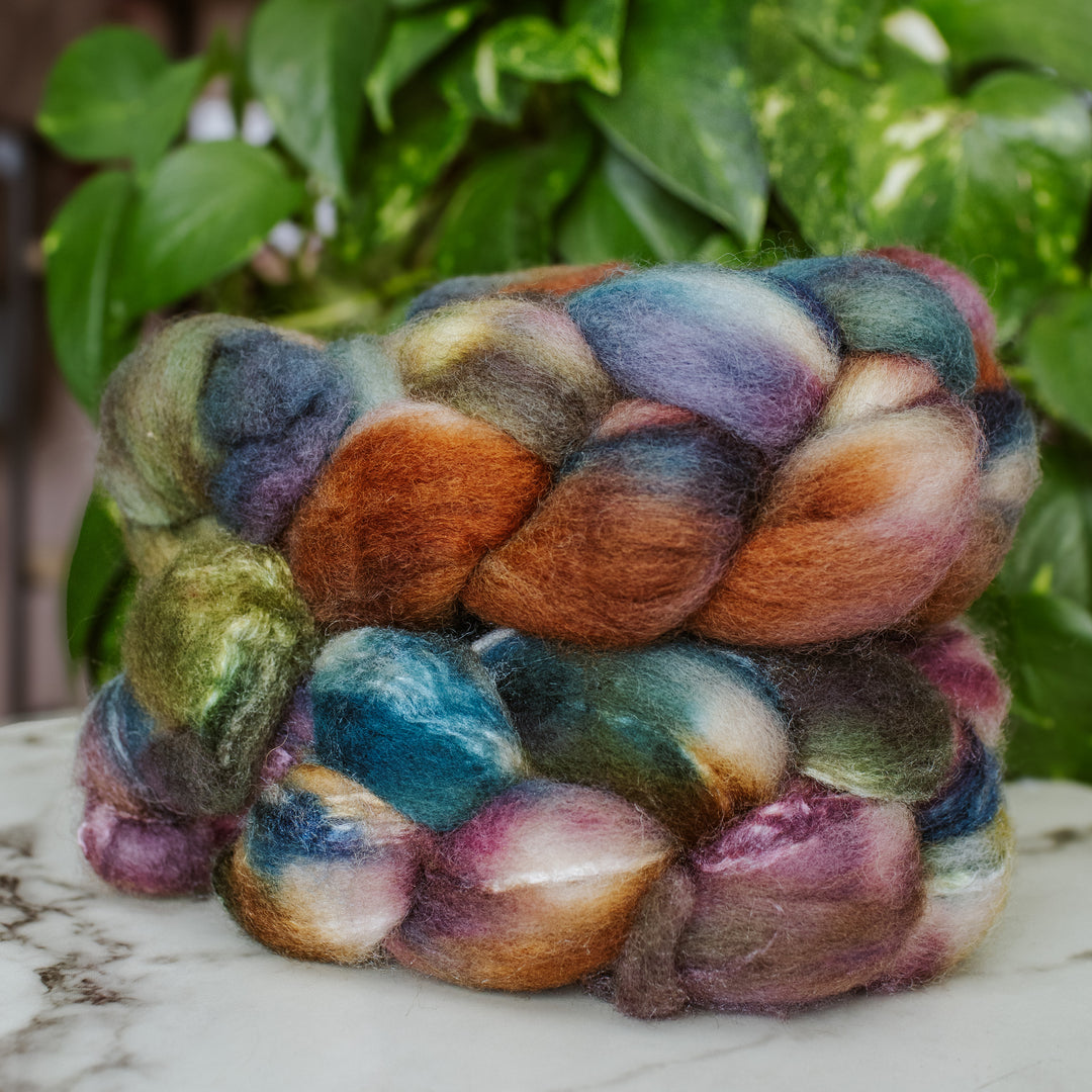 "Fall Strolls" Hand-Dyed Roving