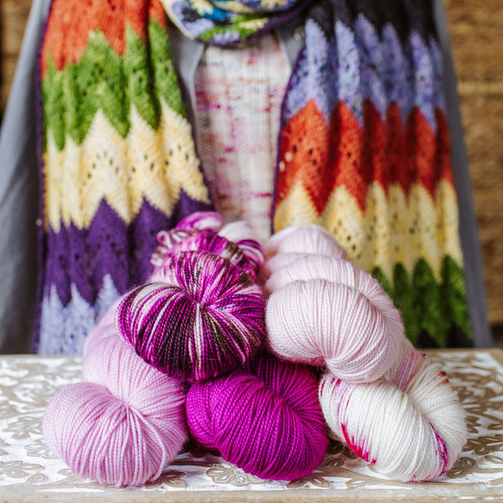 "Ziggy Interrupted" Crochet Scarf Kit