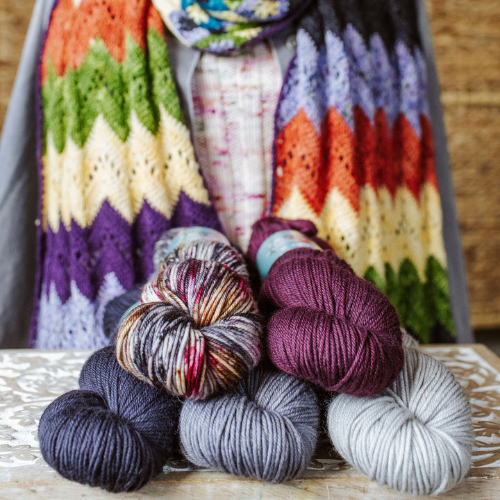 "Ziggy Interrupted" Crochet Scarf Kit
