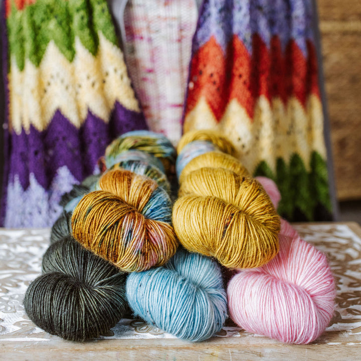 "Ziggy Interrupted" Crochet Scarf Kit
