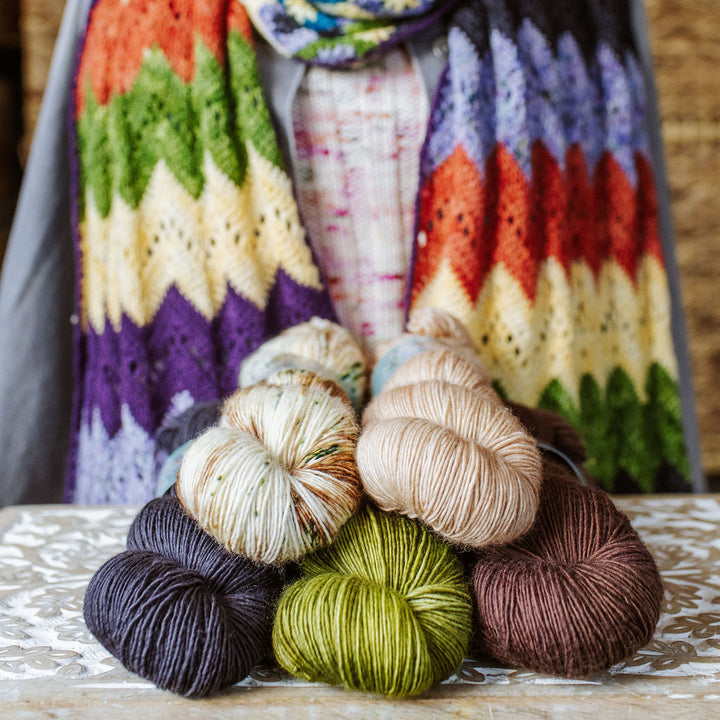 "Ziggy Interrupted" Crochet Scarf Kit
