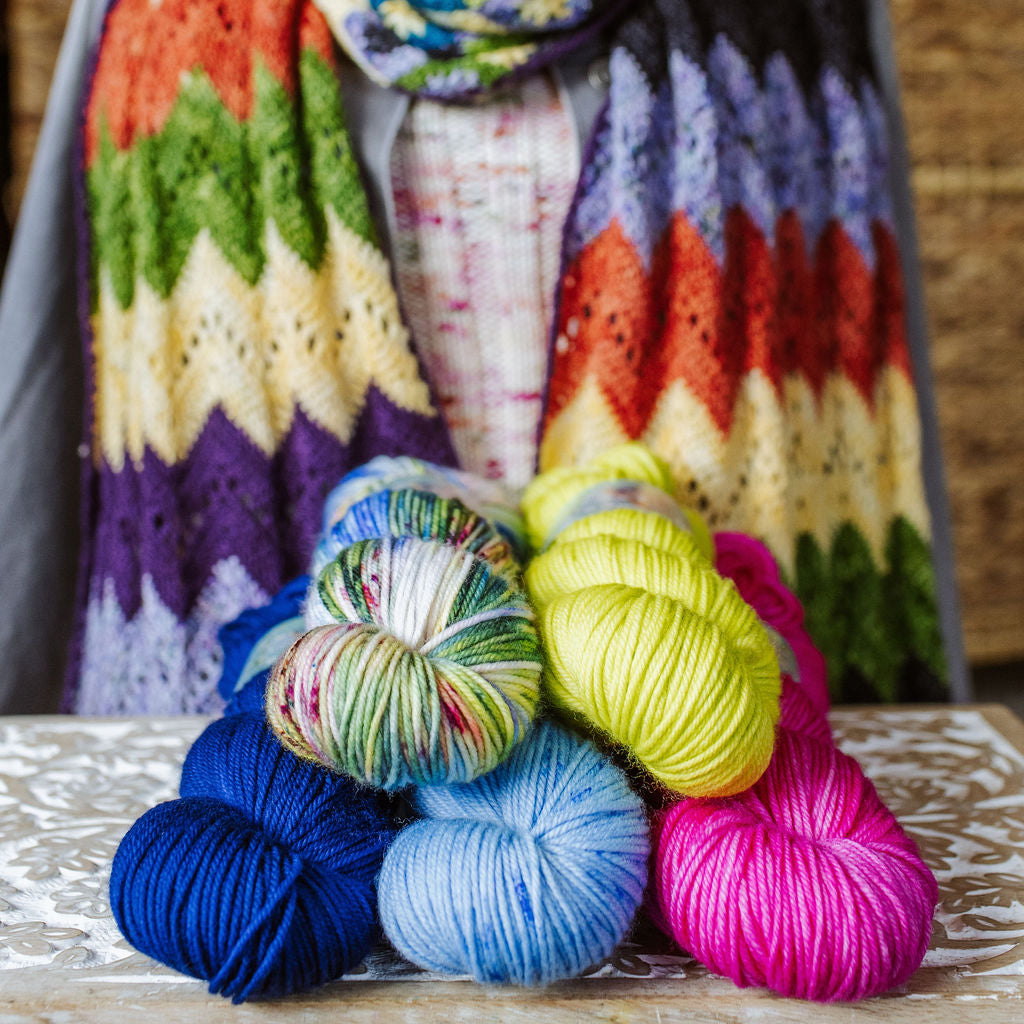 "Ziggy Interrupted" Crochet Scarf Kit